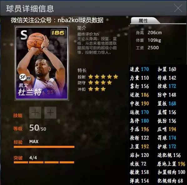 球员的个人